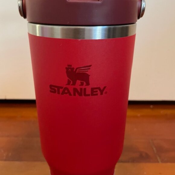 NEW Stanley Water Bottle COLD Tea Iceflow Flip Straw Tumbler Red 30 Oz - Picture 7 of 14